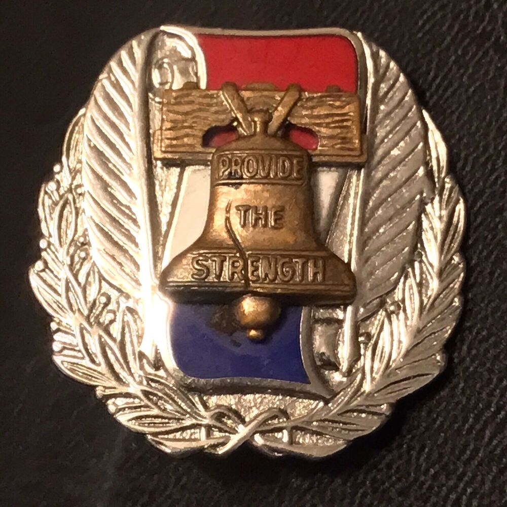 Military Pin Liberty Bell Vintage G23 Provide The Strength Made In USA
